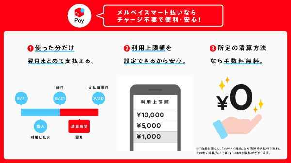 メルペイスマート払いアプリ